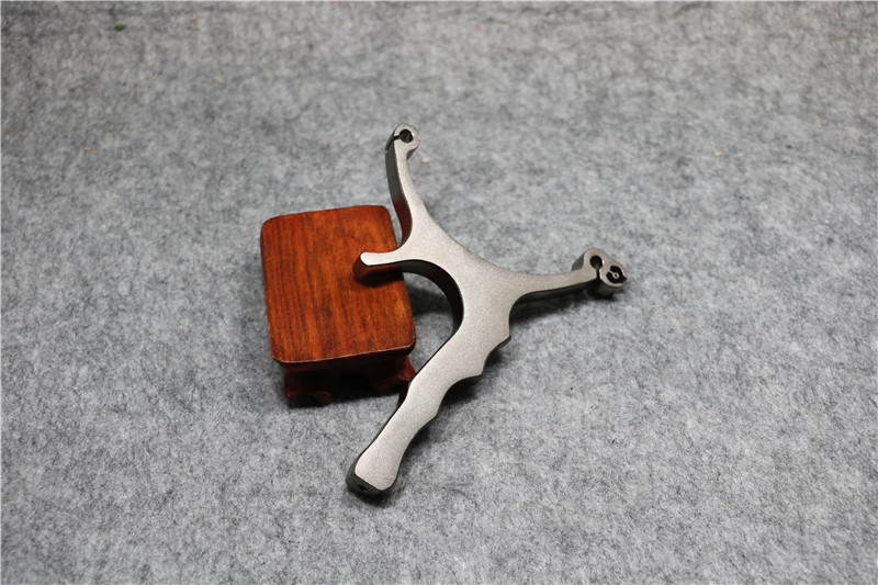 歪把子单卡打鱼一把抓卡球单股圆皮高精度304不锈钢铁手扁皮弹弓