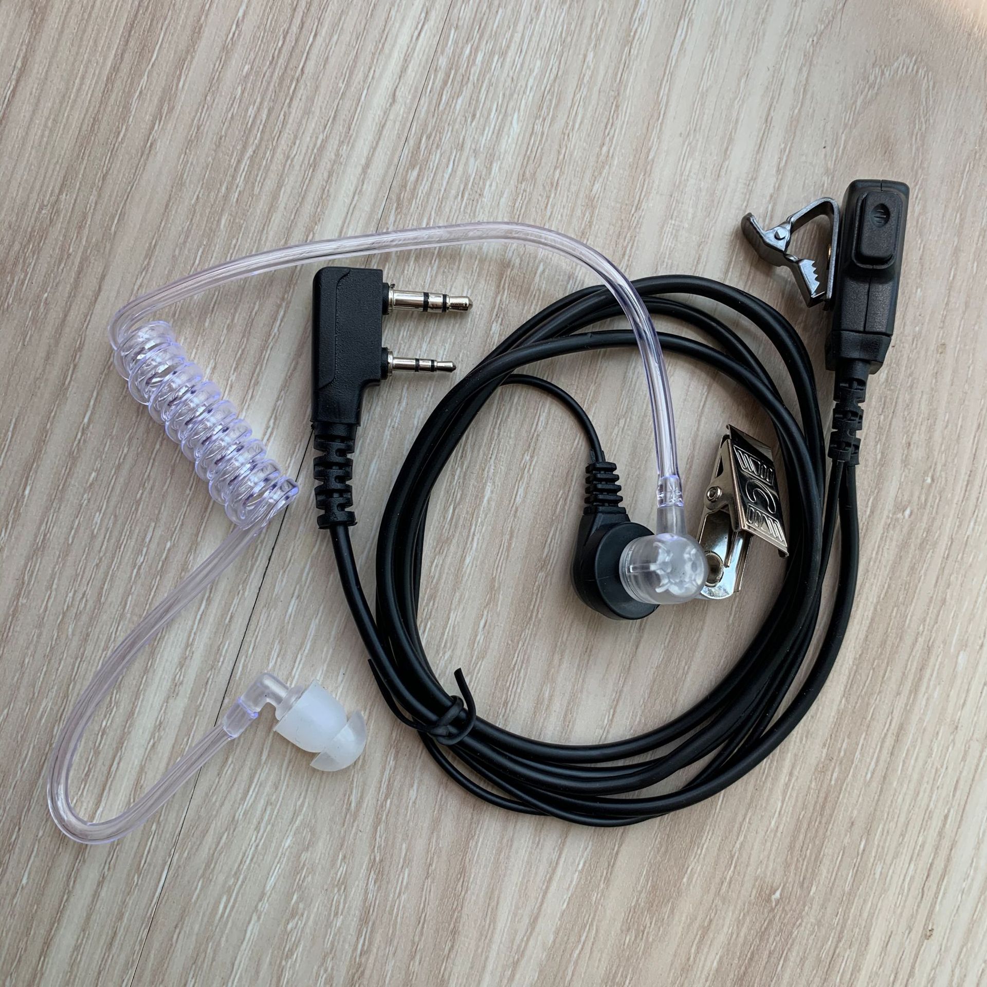 k头对讲讲机耳机耳麦空气导管入耳式耳挂对讲电话机耳机线