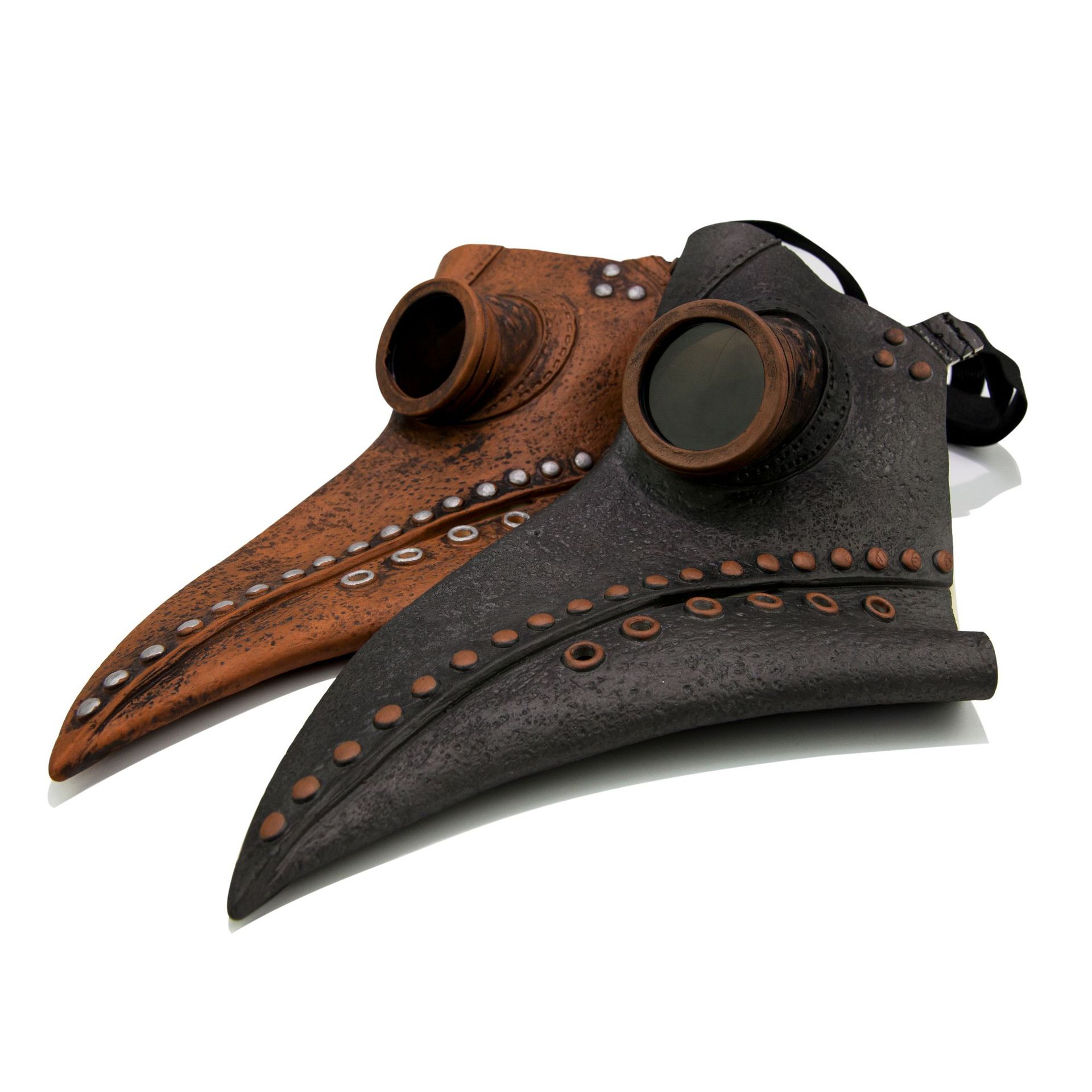 跨境专供 万圣节瘟疫医生面具 乌鸦鸟嘴黑死病病毒死亡乳胶面具