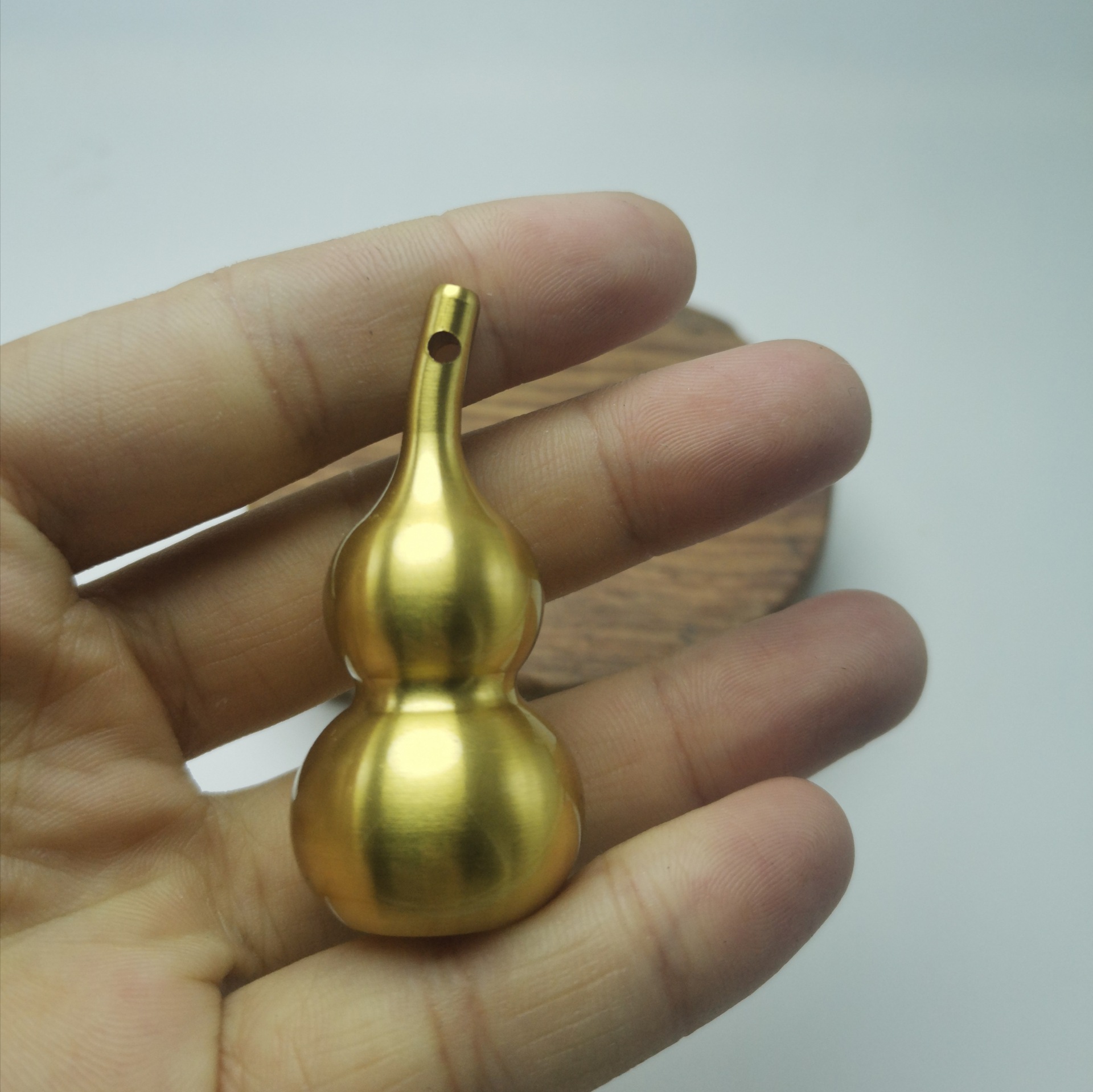 地摊直销空心铜葫芦挂件小铜器挂件挂坠纯铜汽车钥匙扣手工挂件