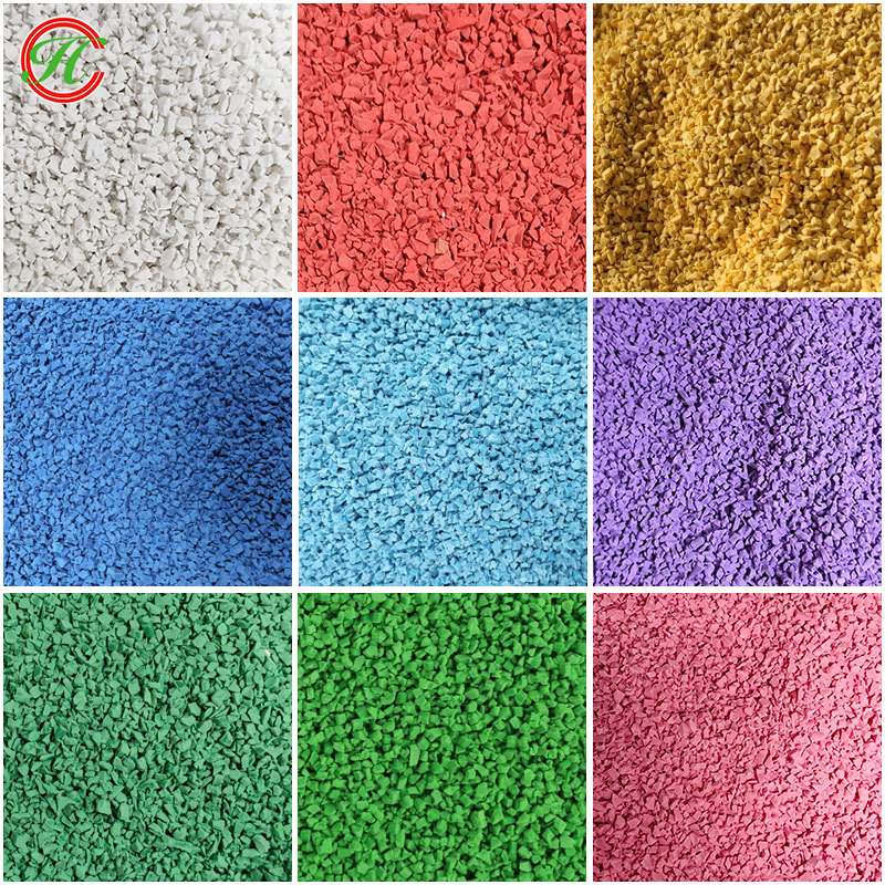 epdm塑胶跑道颗粒小区幼儿园学校塑胶地垫材料三元乙丙橡胶颗粒