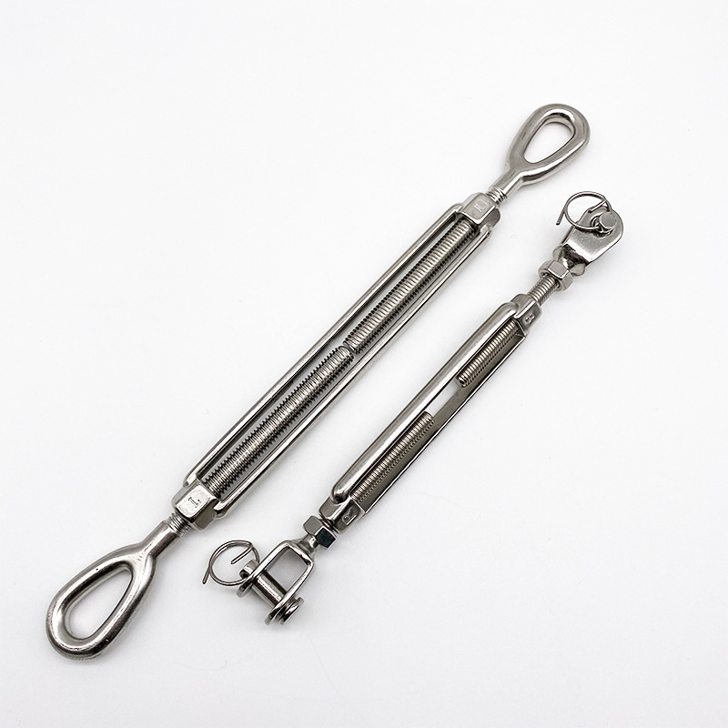 不锈钢美式开体花兰钢丝绳收紧器 封闭花兰体 规格齐全耐用可定制
