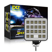 DXZ汽车LED工作灯3英寸款方形19LED 57W辅助灯改装头灯LED驾驶灯
