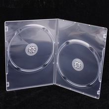 7厘光盘盒 长方形cd光盘盒 dvd碟盒 透明单/双碟盒 可插封面