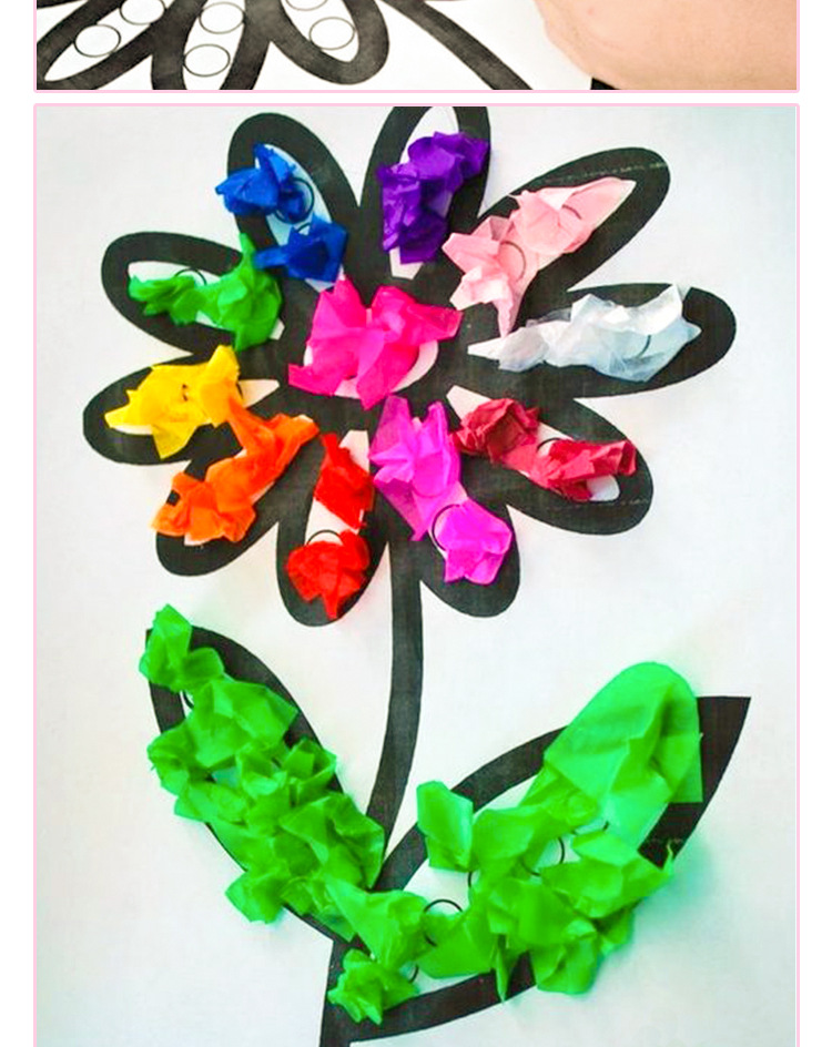 彩色薄页纸雪梨纸拷贝纸儿童手工折纸折花球用纸手揉纸搓纸画材料