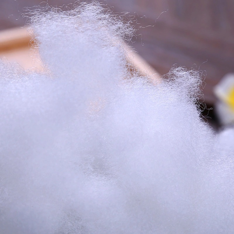 厂家 抱枕再生pp棉 7d三维中空蓬松棉毛绒玩具填充棉九孔