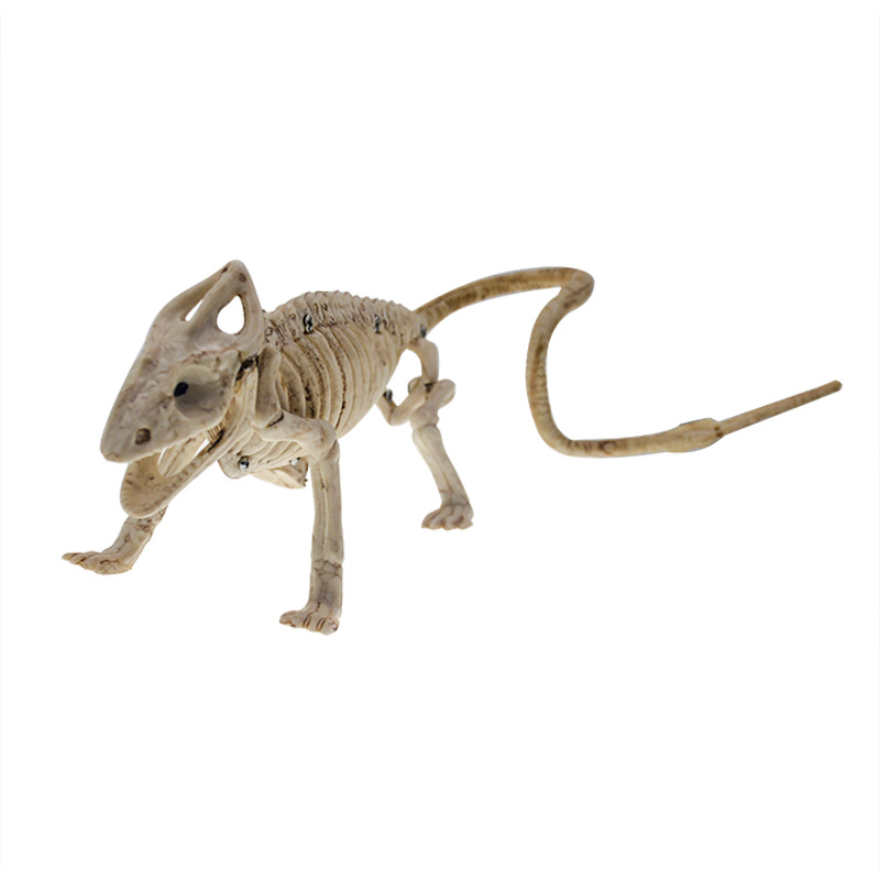 万圣恐怖道具蜥蜴骨架鬼节装扮动物骨架仿真整人玩具装饰动物道具