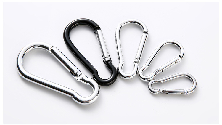 连接环铝弹簧扣牛头钩狗扣扁钥匙圈宠物钩钥匙圈登山扣保险扣宠物钩