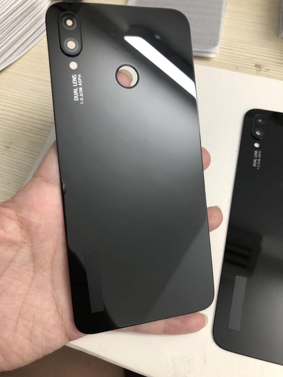 适用于华为nova3 nova3i nova3e玻璃后盖 后盖总成带镜框指纹圈