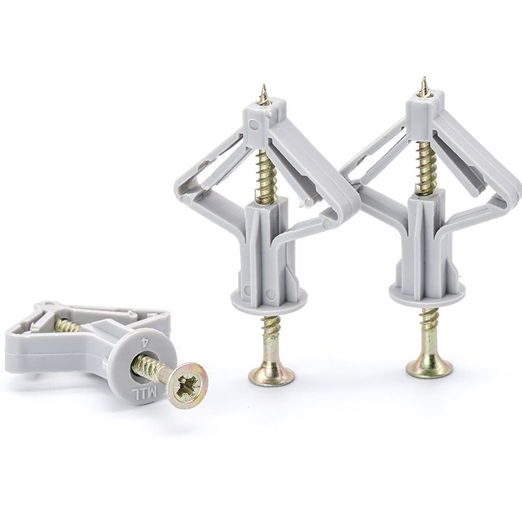 尼龙塑料膨胀管石膏板专用飞机型膨胀管涨塞胀管蝴蝶型胀管