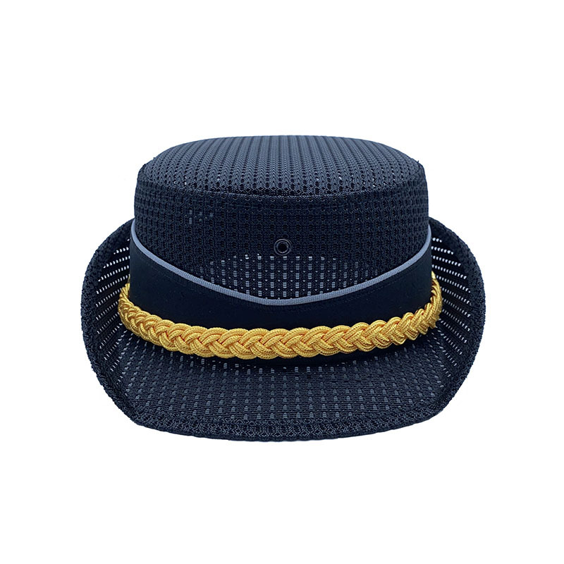 工厂直销女款保安卷檐帽保安卷沿帽 夏季执勤帽 女式网眼大檐帽