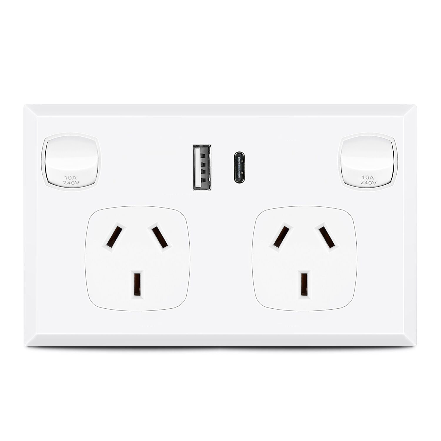 澳规usb墙壁开关插座pd/type-c口墙壁插座面板118型插座过saa认证