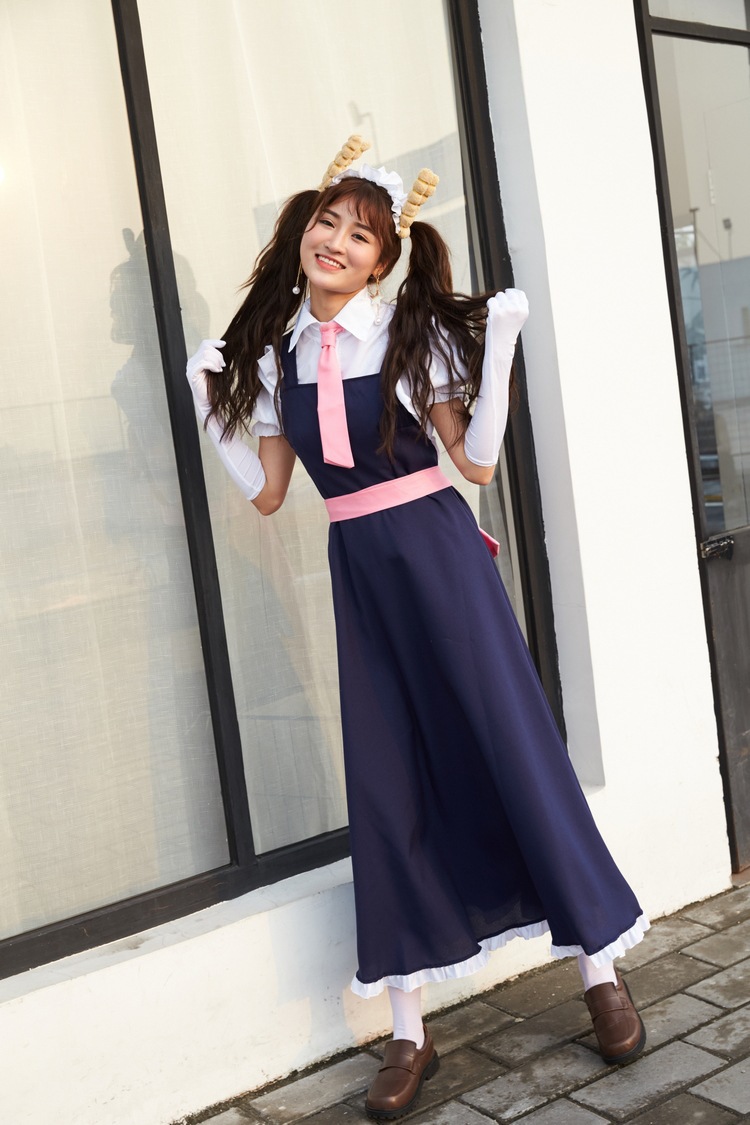 cos服 日本动漫小林家的龙女仆 托尔女仆装cosplay服妹抖龙学生装采购