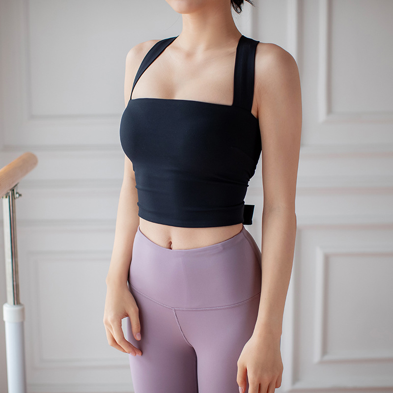 New Lace-up Yoga Clothes Women's Fashion Beauty Back Sportswear Breathable Quick-Drying Fitness Clothes Tight Sexy Sports Vest