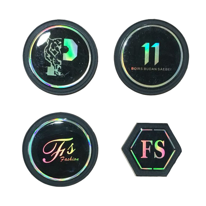 镭射滴塑商标 七彩胶片装饰标服饰鞋帽辅料