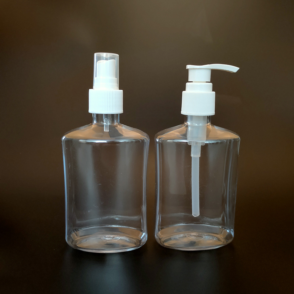 批发定制2oz3oz8ozpet方形透明空洗手液瓶日化乳液按压式泵瓶