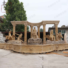 多层石材喷泉 定制各种样式 欧式石雕水景喷泉 跌水钵