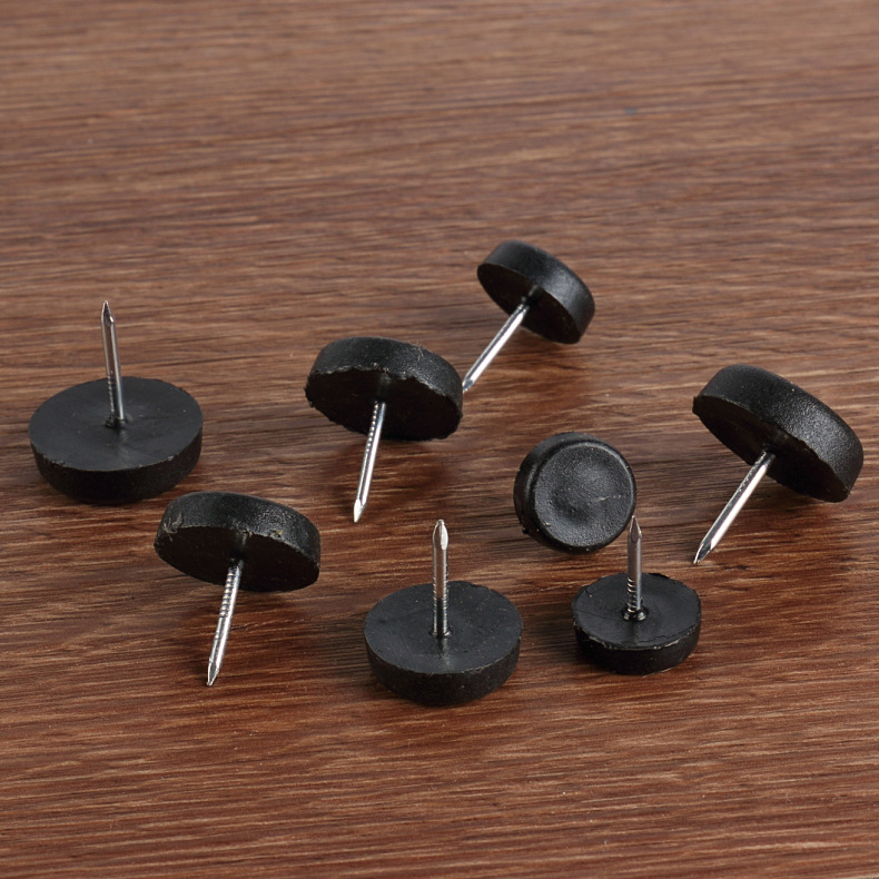 桌椅防滑垫脚垫地钉尼龙塑料衣柜五金防潮脚钉桌子家具增高椅子加