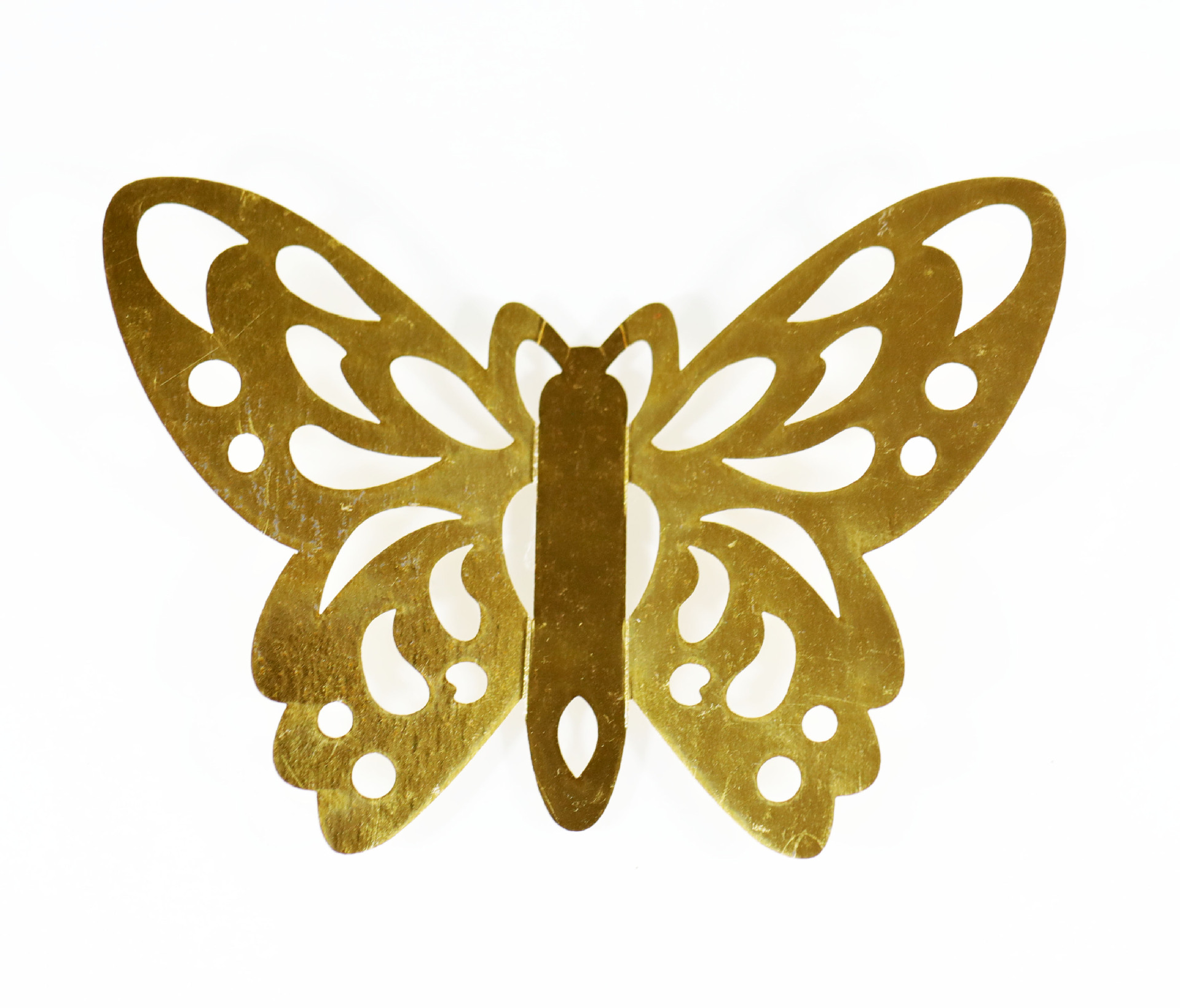 双面反光玫瑰色立体3d蝴蝶镂空金色儿童房墙贴派对结婚布置批发