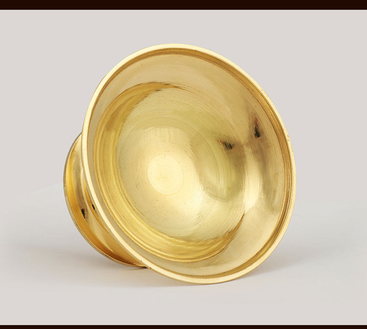 护法杯 纯铜小号圣水杯 西藏密宗藏传摆件供杯供佛用品供奉酒水杯