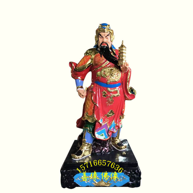 岳飞将军神像图片穆国公塑像树脂玻璃钢河南佛像厂直销