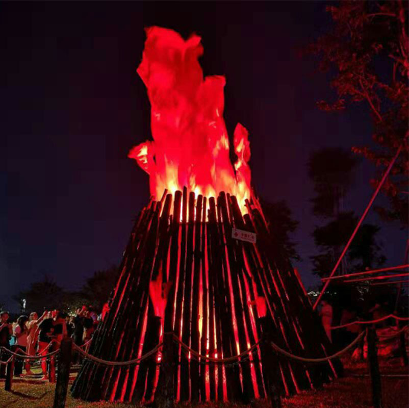 舞台灯仿真立式大火焰灯篝火晚会电子火盆灯开业庆典酒吧舞台灯光