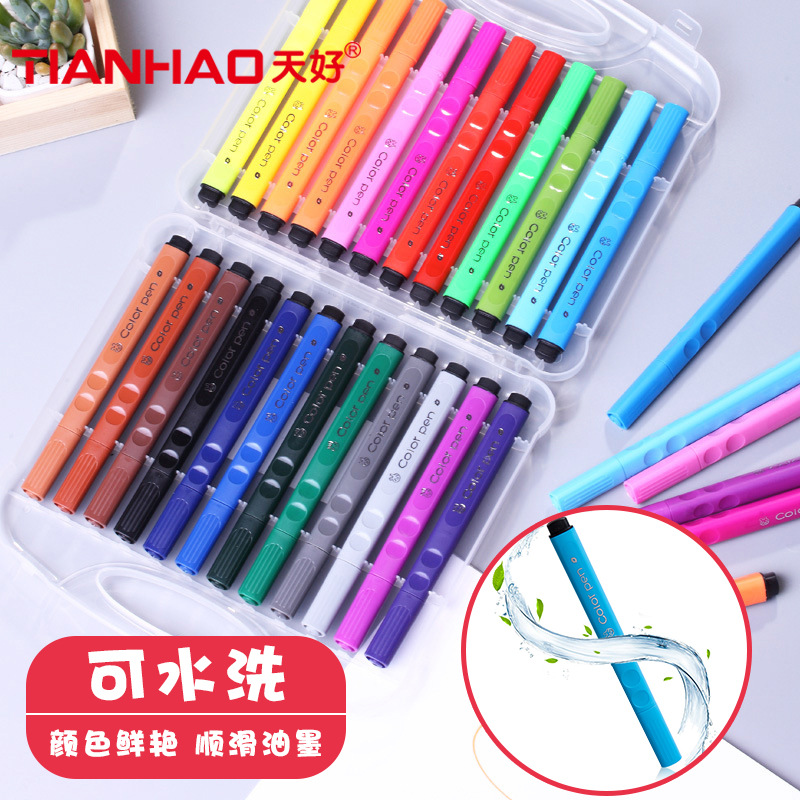 Tianyala Rabbit Zhengzi Watercolor Pen Children Washable Drawing Pen 12/24/36/48 Color Teacher Recommended