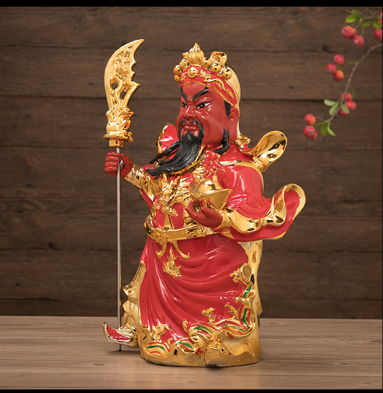 陶瓷佛像立刀关公家居供奉店铺开业财神爷
