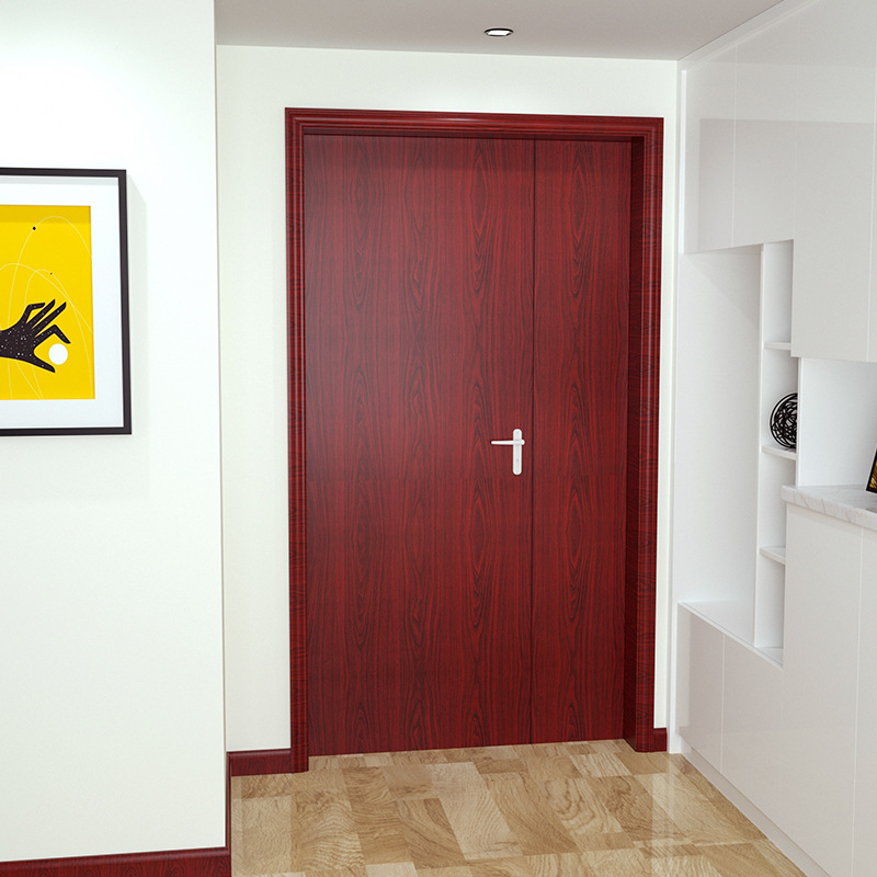 加厚门贴自粘木门翻新贴纸家具木纹修复整张立体包门框改色防盗门