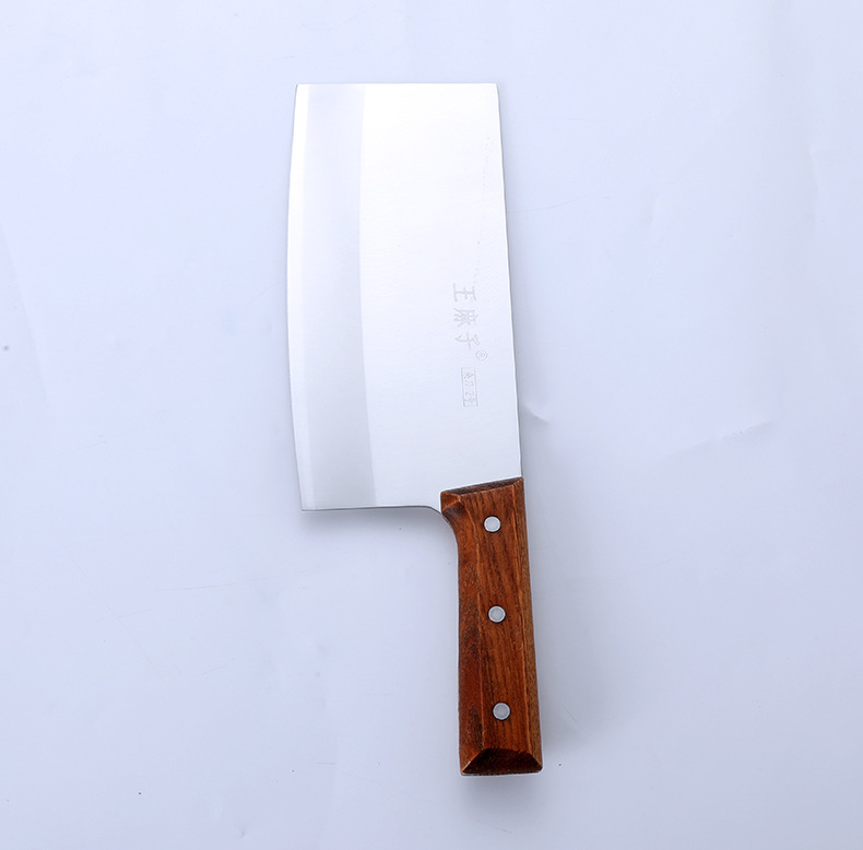 批发王麻子不锈钢桑刀家用菜刀厨师切片厨房刀具锋利sd-003a