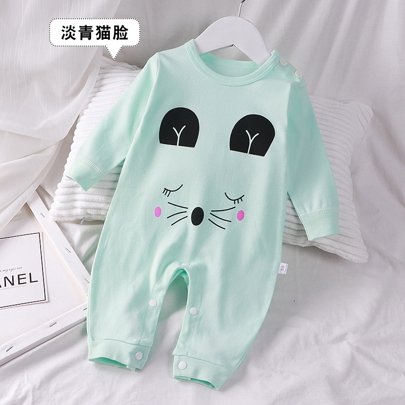 baby clothes Baby Jumpsuit Spring and Autumn 2023 New Jumpsuit Baby Autumn Clothing Open Crotch Romper Newborn Pajamas Children's Clothing