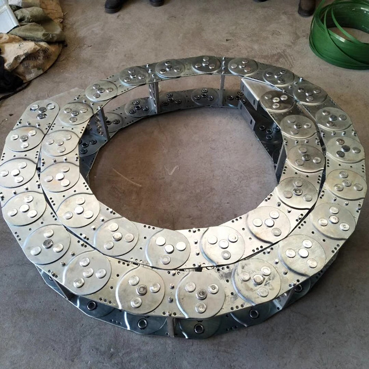 拖链导向槽尼龙拖链支撑轮拖链u型槽拖链支架线缆桥架拖链