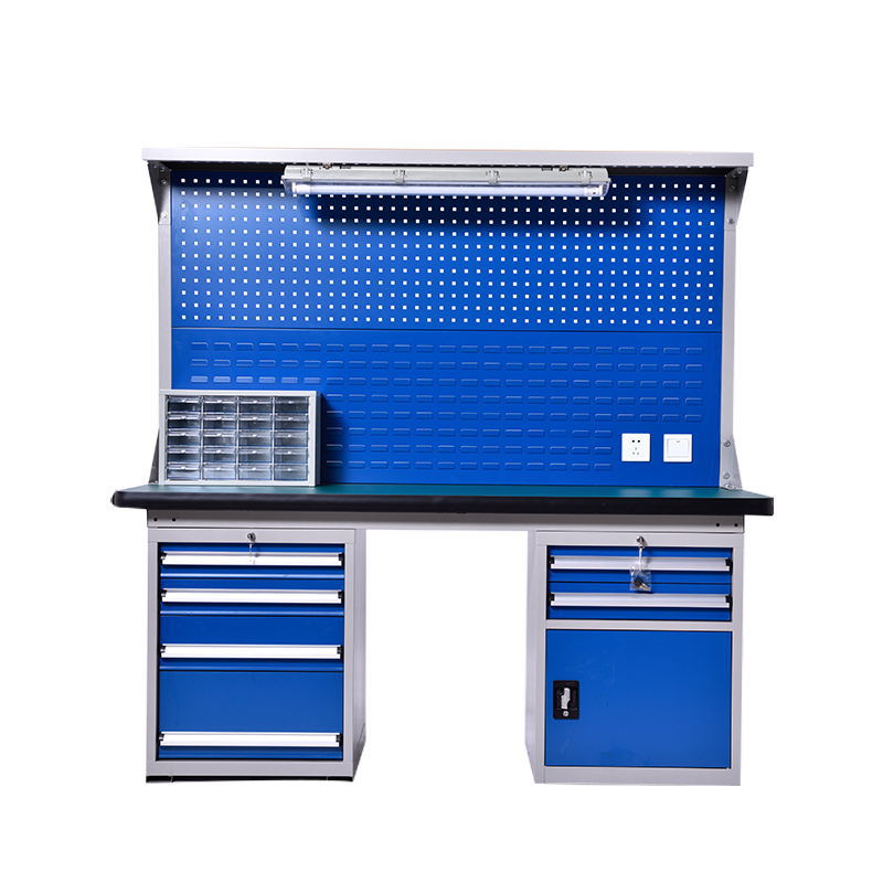 厂家供应重型实验打包钳工工作台 工厂维修组装挂板检验操作台