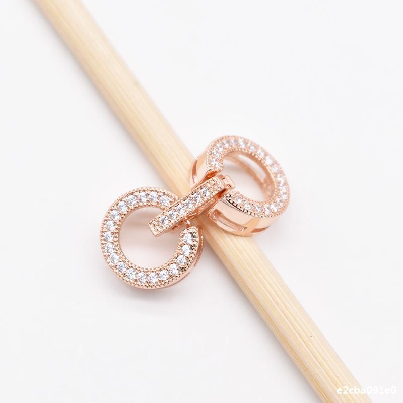 工厂代发双排 扣链扣扣手链 排配毛衣串扣扣子首饰连接项链维修d