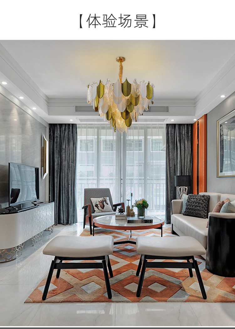 后现代简约个性创意吊灯 设计师艺术轻奢客厅灯样板间卧室餐厅灯