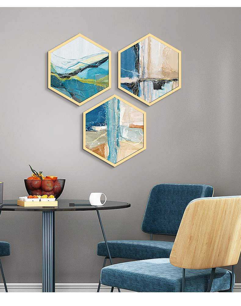 现代简约创意墙画餐厅挂画客厅装饰画卧室背景墙壁北欧风格壁画