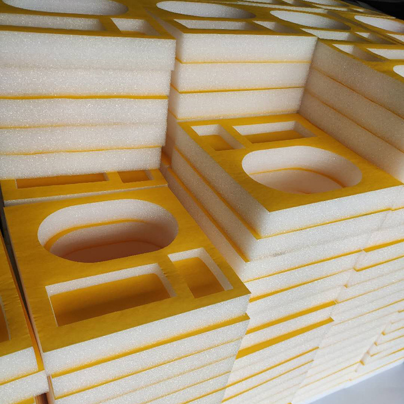 东莞珍珠棉厂家 珍珠棉贴黄色绒布 礼品盒贴绒布珍珠棉内衬定做