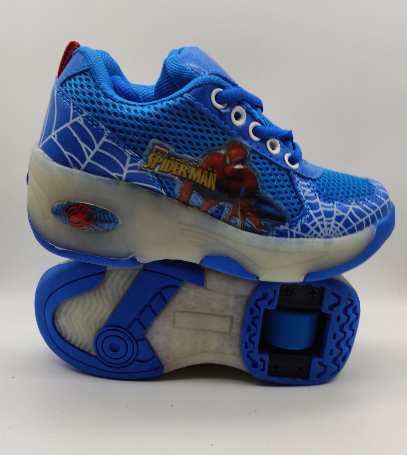 飞魔幻儿童男女闪灯单轮自动六灯暴走鞋溜冰鞋滑冰速滑鞋批发