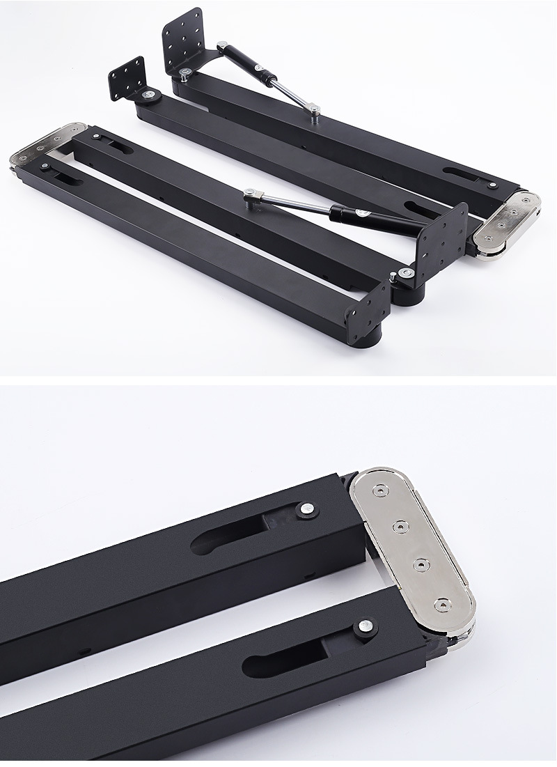 家具下翻折叠五金配件 多功能隐藏吧台餐桌伸缩折叠桌 隐形折叠桌