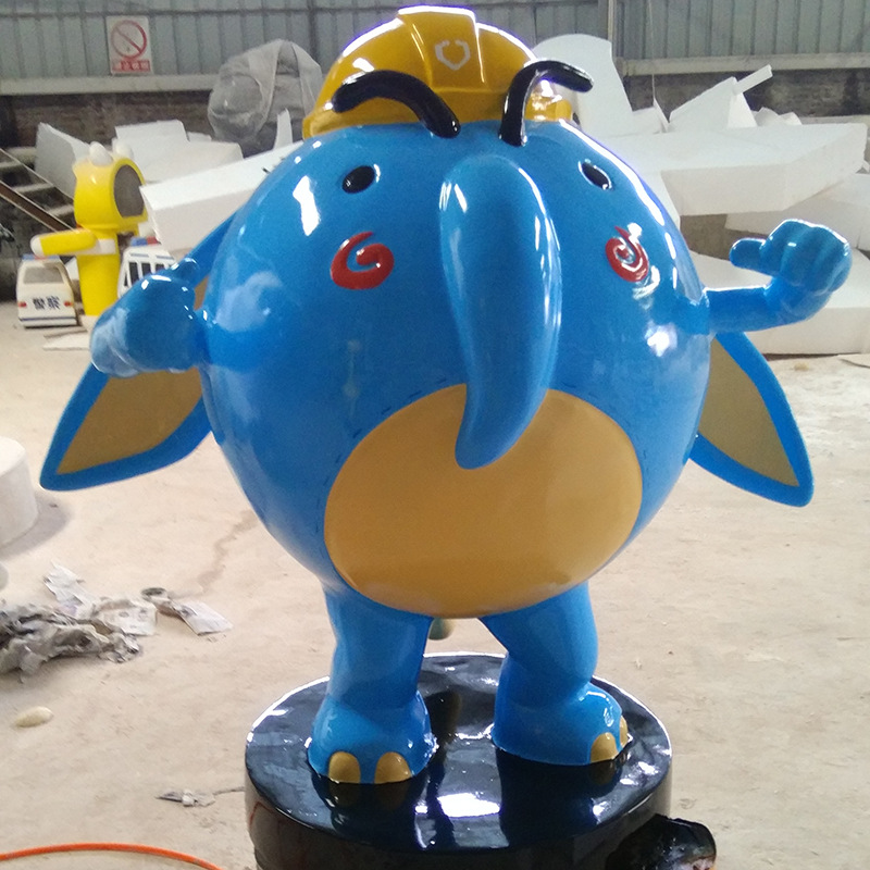 玻璃钢卡通雕塑大型人物玩偶模型ip形象美陈摆件商场广场公仔雕像