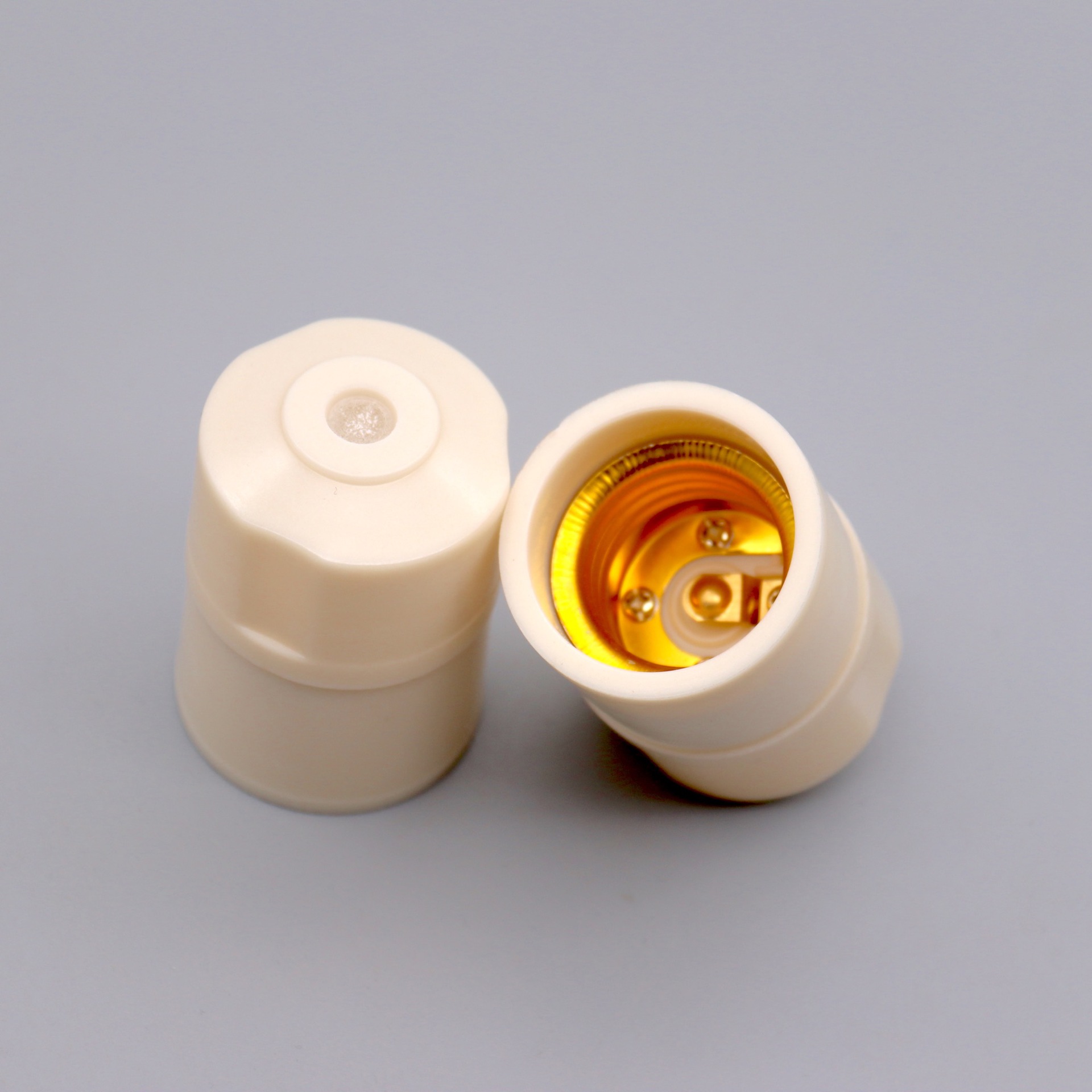 加大乳黄加厚大铜柱悬吊式灯头e27灯头灯座胶木吊灯口螺口悬吊