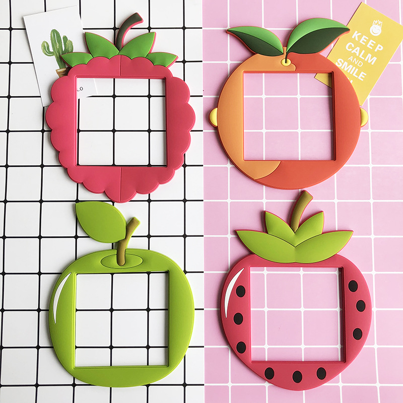 现货批发开关贴植物水果图案pvc软胶立体开关套可水洗夜光开关贴