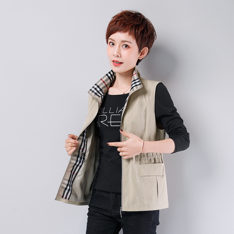 中老年棉坎肩女士