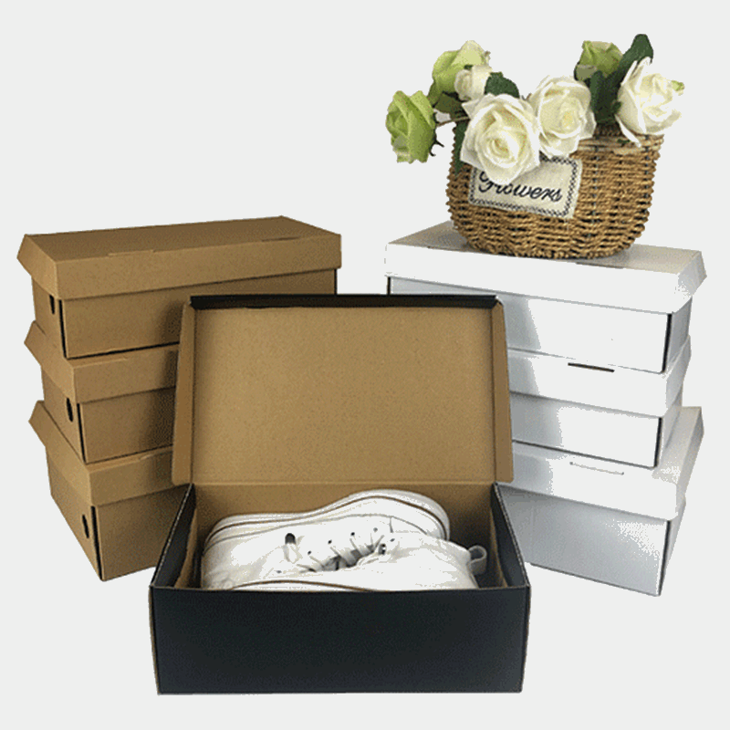 牛皮纸天地盖鞋盒男女鞋包装盒定做运动鞋收纳盒礼品盒定制logo