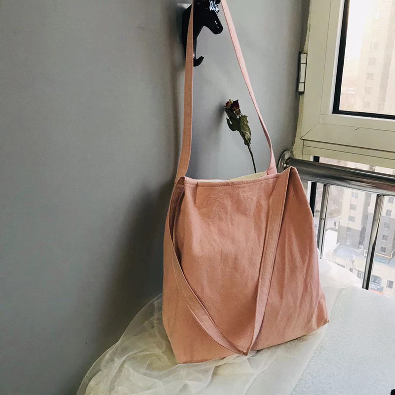 新款棉麻双层加厚单肩手提文艺范复古禅意素麻包配汉服古风布包包