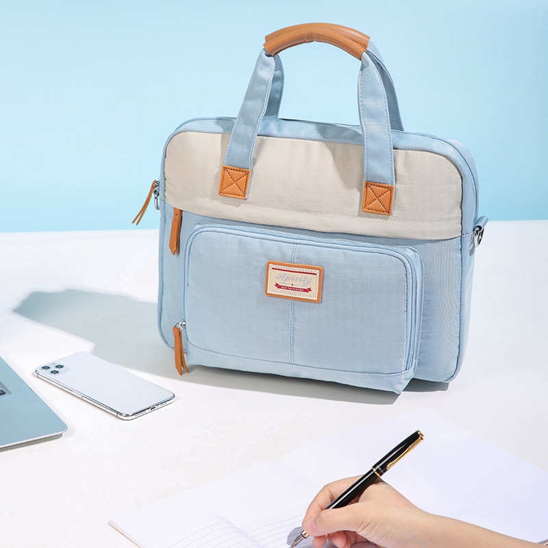 手提笔记本电脑包女单肩苹果华为13.3寸14/15.6寸macbook小米华硕