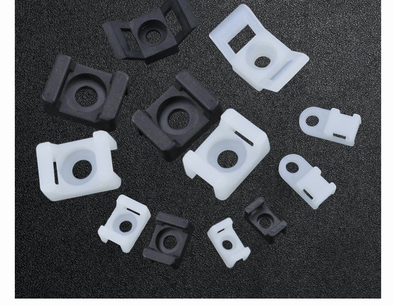 马鞍型尼龙扎带配线固定座hc电线布线管槽固定线扣电线固定片夹