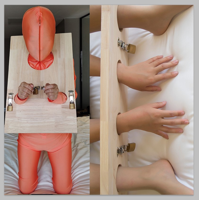 sm木枷木质手铐捆绑束缚脚铐古代复古刑具情趣性用具惩罚道具狗奴