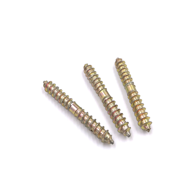 双头牙自攻螺丝两头尖尾沙发楼梯扶手家具自攻钉双尖木螺钉m5m6t