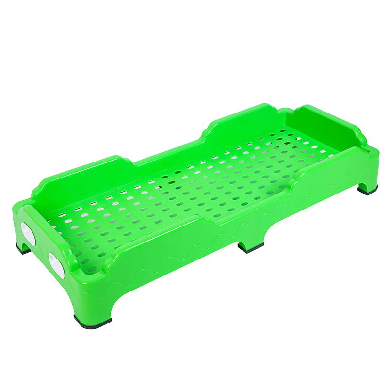 新款幼儿塑料床儿童午休床彩色宝宝床早教中心塑料叠叠床